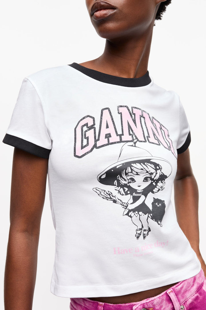 Ganni - Basic Jersey Witch Tee - Kalifornia Jean Bar