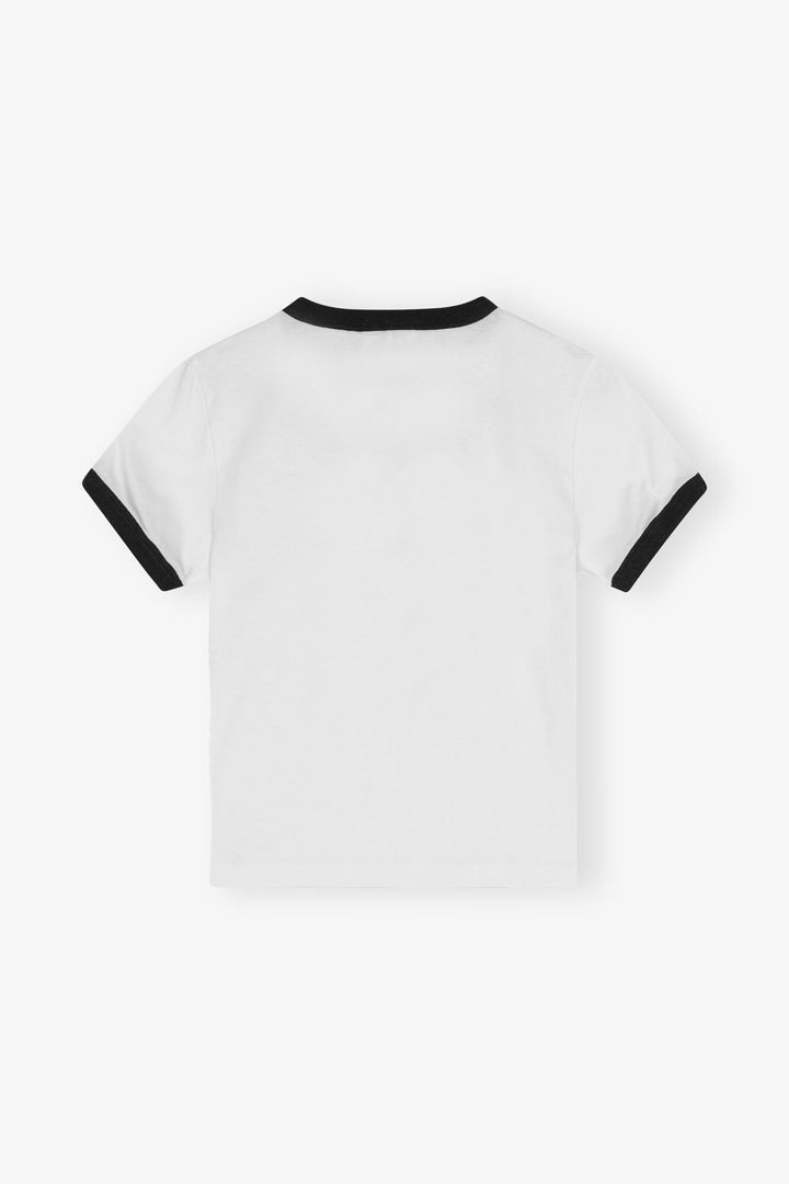 Ganni - Bear Basic Jersey Tee Bright White - Kalifornia Jean Bar