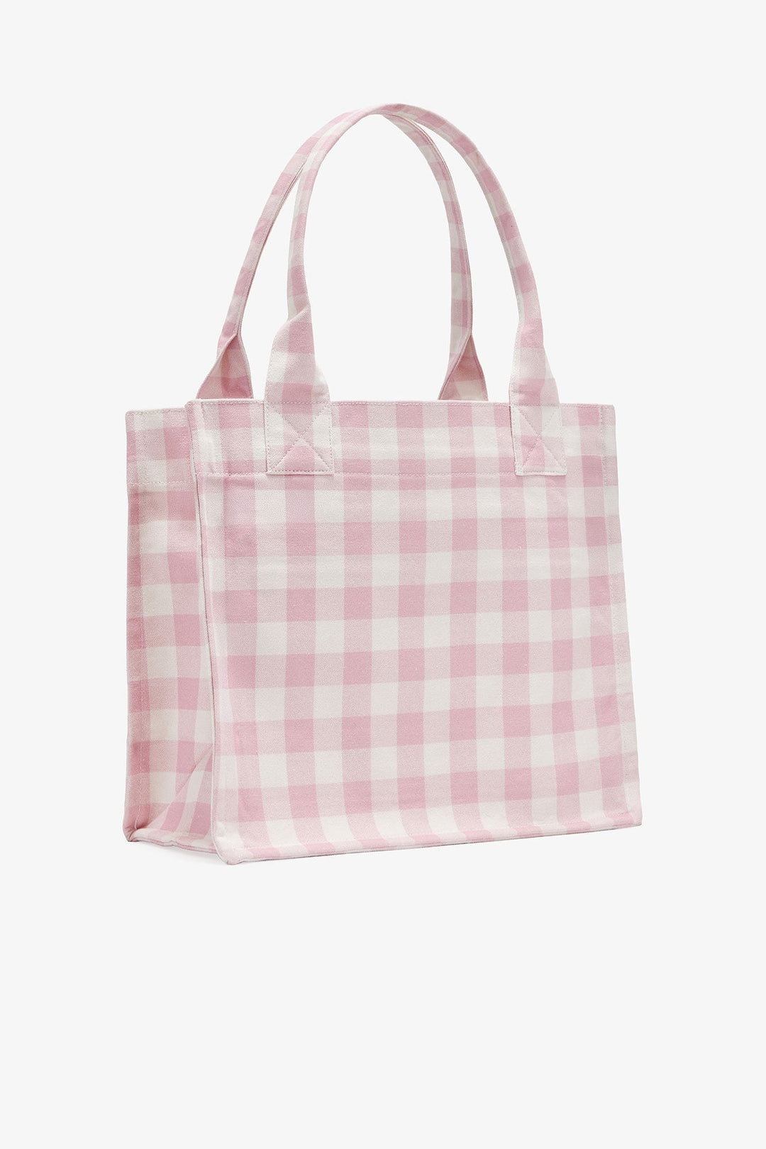 Ganni - Bleached Mauve Vichy Tote Bag - Kalifornia Jean Bar