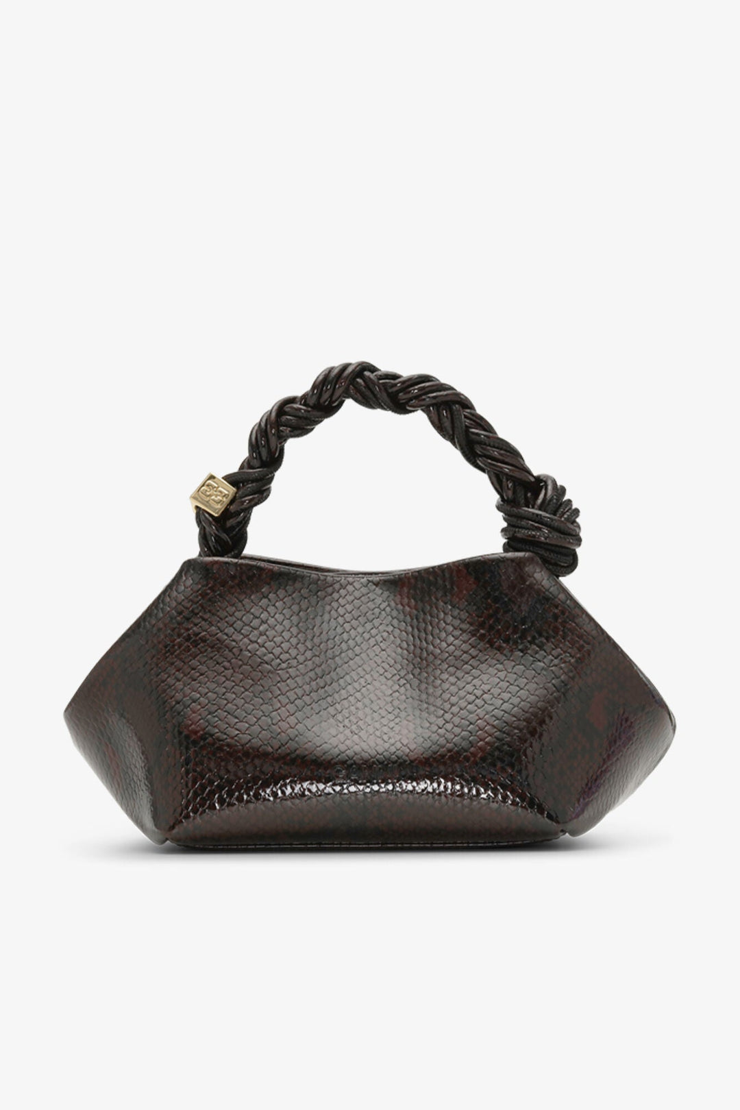 Ganni - Bou Bag in Dark Burgundy Snake - Kalifornia Jean Bar