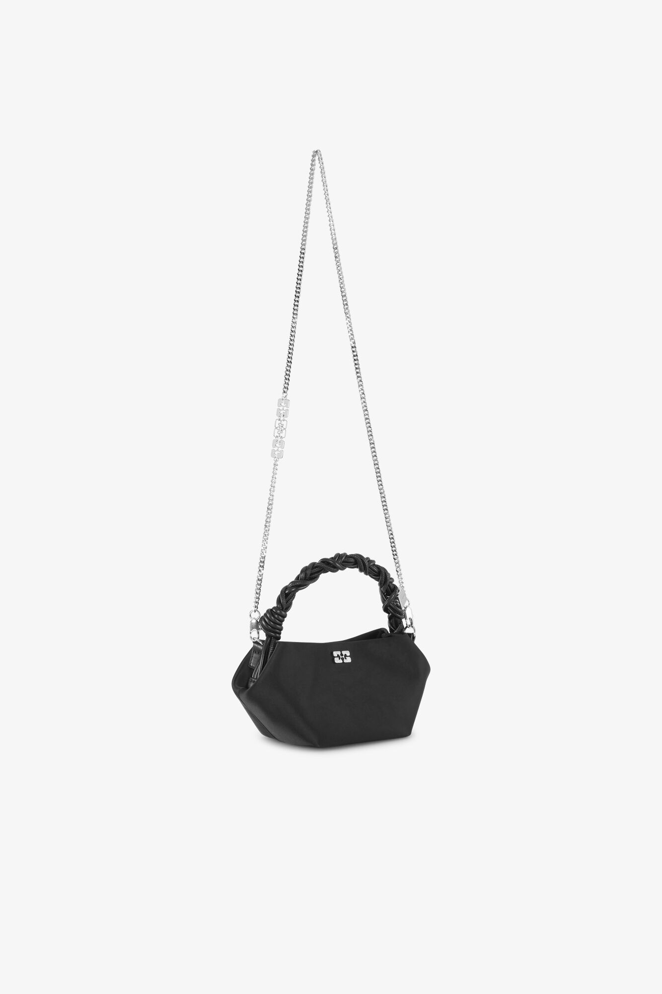 Ganni■ Bou Bag Mini Soir Satin - Black Black Black Mini GANNI Bou Bag | GANNI US