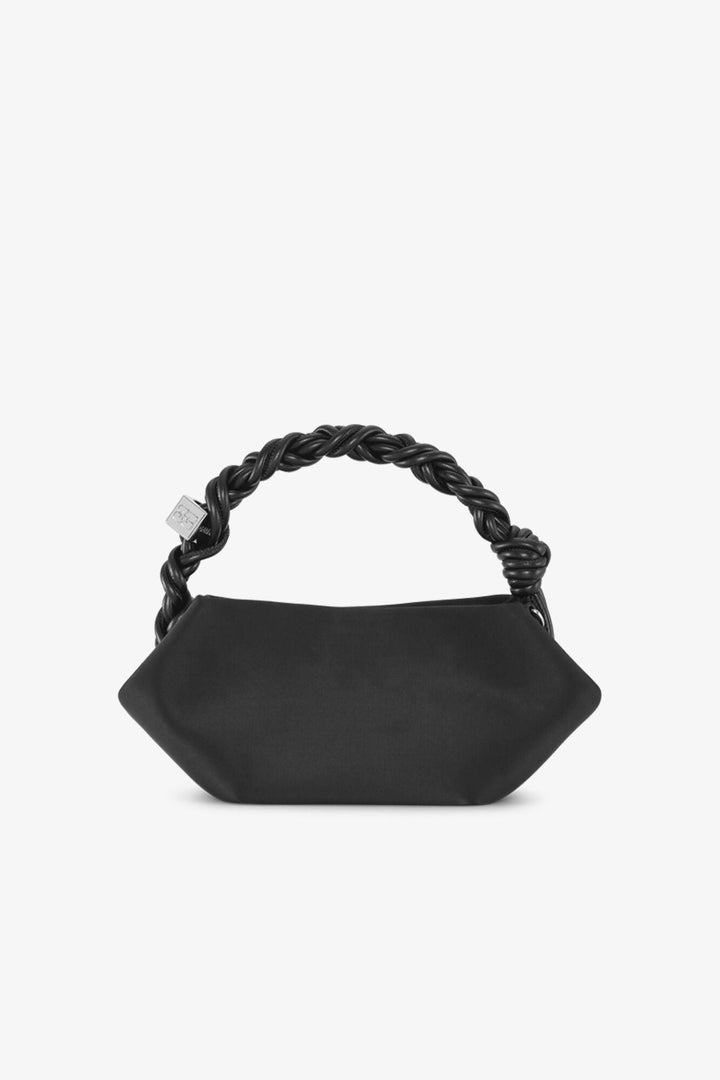 Ganni - Bou Bag Mini in Soir Satin Black - Kalifornia Jean Bar