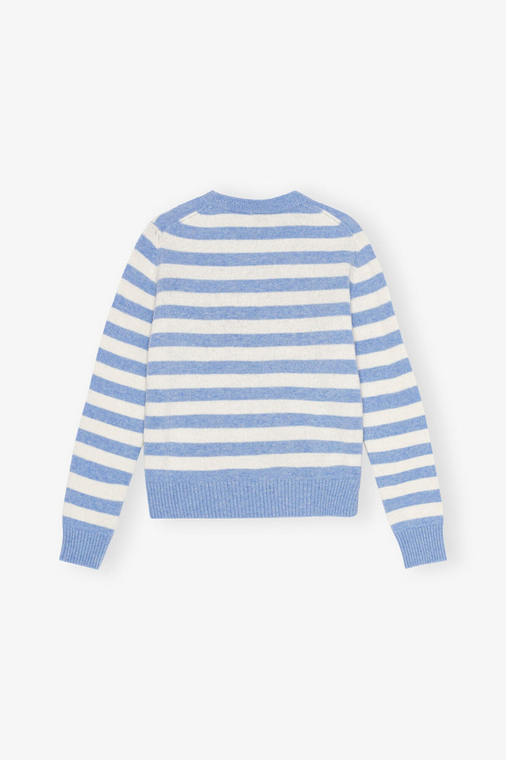 Ganni - Cats Striped Wool Crewneck - Kalifornia Jean Bar