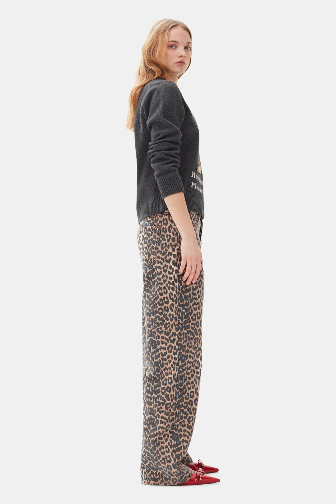 Ganni - Leopard Izey Jean - Kalifornia Jean Bar