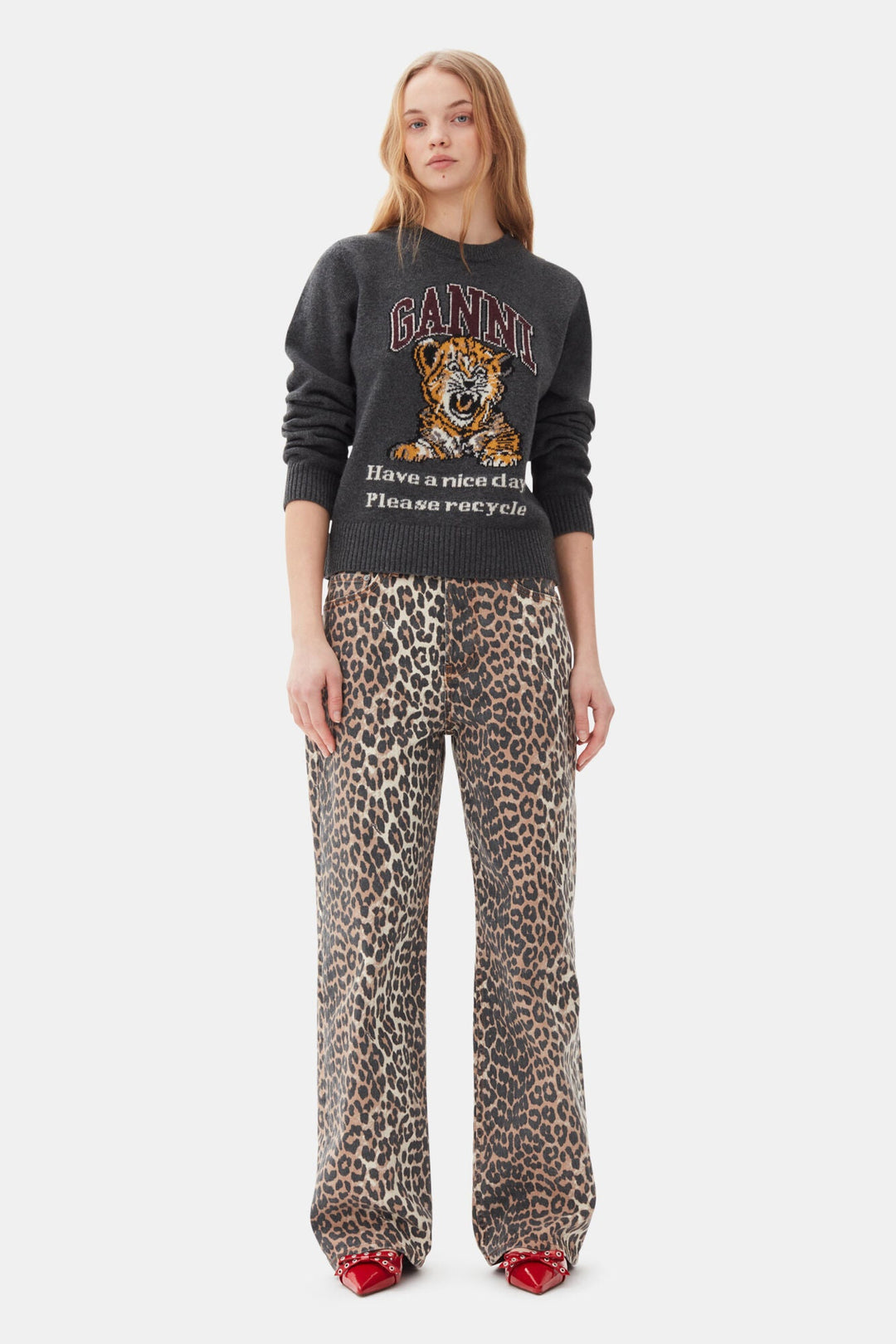 Ganni - Leopard Izey Jean - Kalifornia Jean Bar