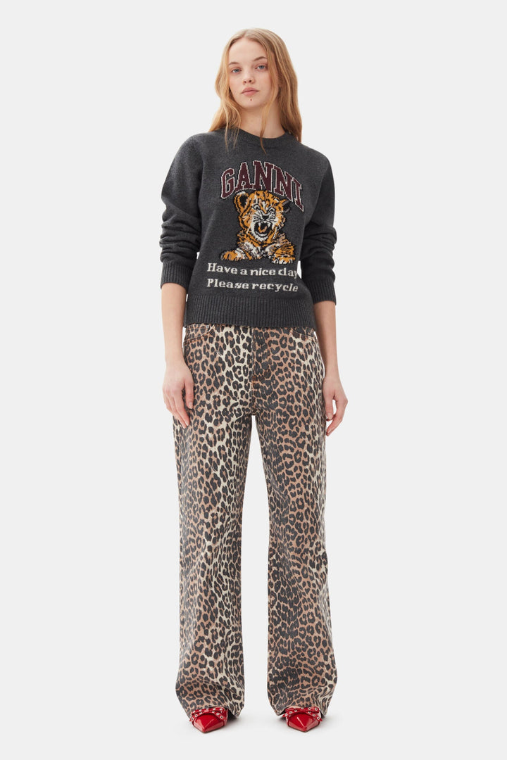 Ganni - Leopard Izey Jean - Kalifornia Jean Bar