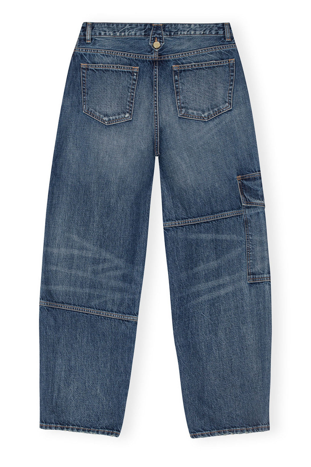 GANNI - Mid Blue Vintage Heavy Carpenter Jeans - Kalifornia Jean BarGANNI - Mid Blue Vintage Heavy Carpenter Jeans