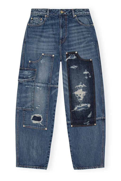 GANNI - Mid Blue Vintage Heavy Carpenter Jeans - Kalifornia Jean BarGANNI - Mid Blue Vintage Heavy Carpenter Jeans