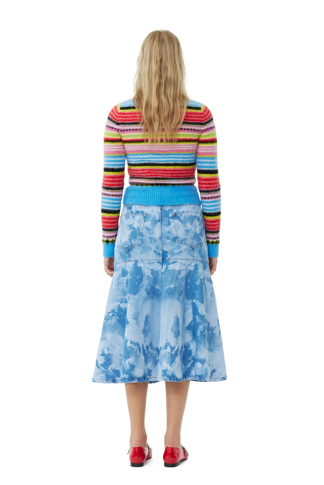 Ganni - Multicolor Soft Wool Stripe Cardigan - Kalifornia Jean BarGanni - Multicolor Soft Wool Stripe Cardigan