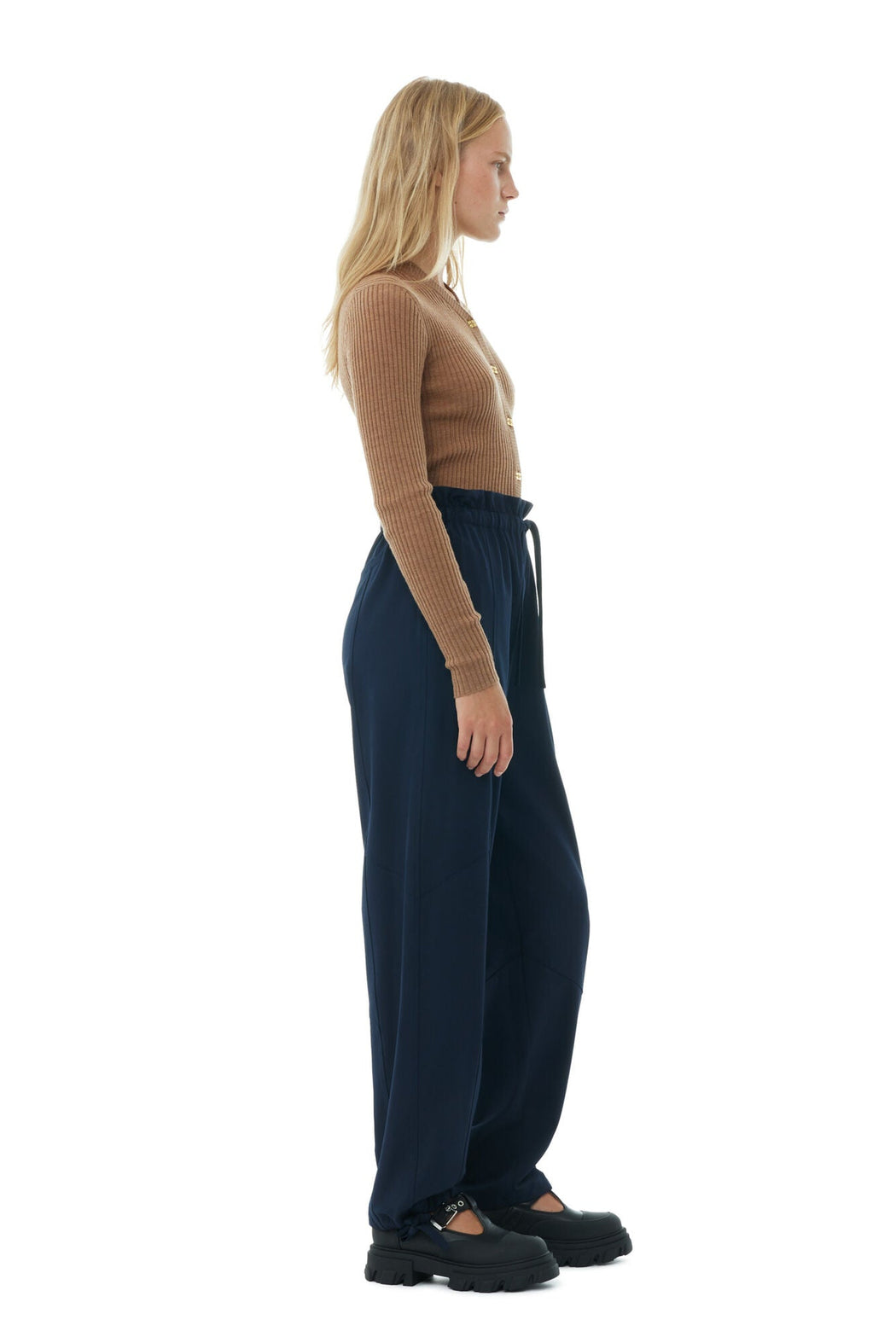 Ganni - Sky Captain Elasticated Waist Pants - Kalifornia Jean BarGanni - Sky Captain Elasticated Waist Pants