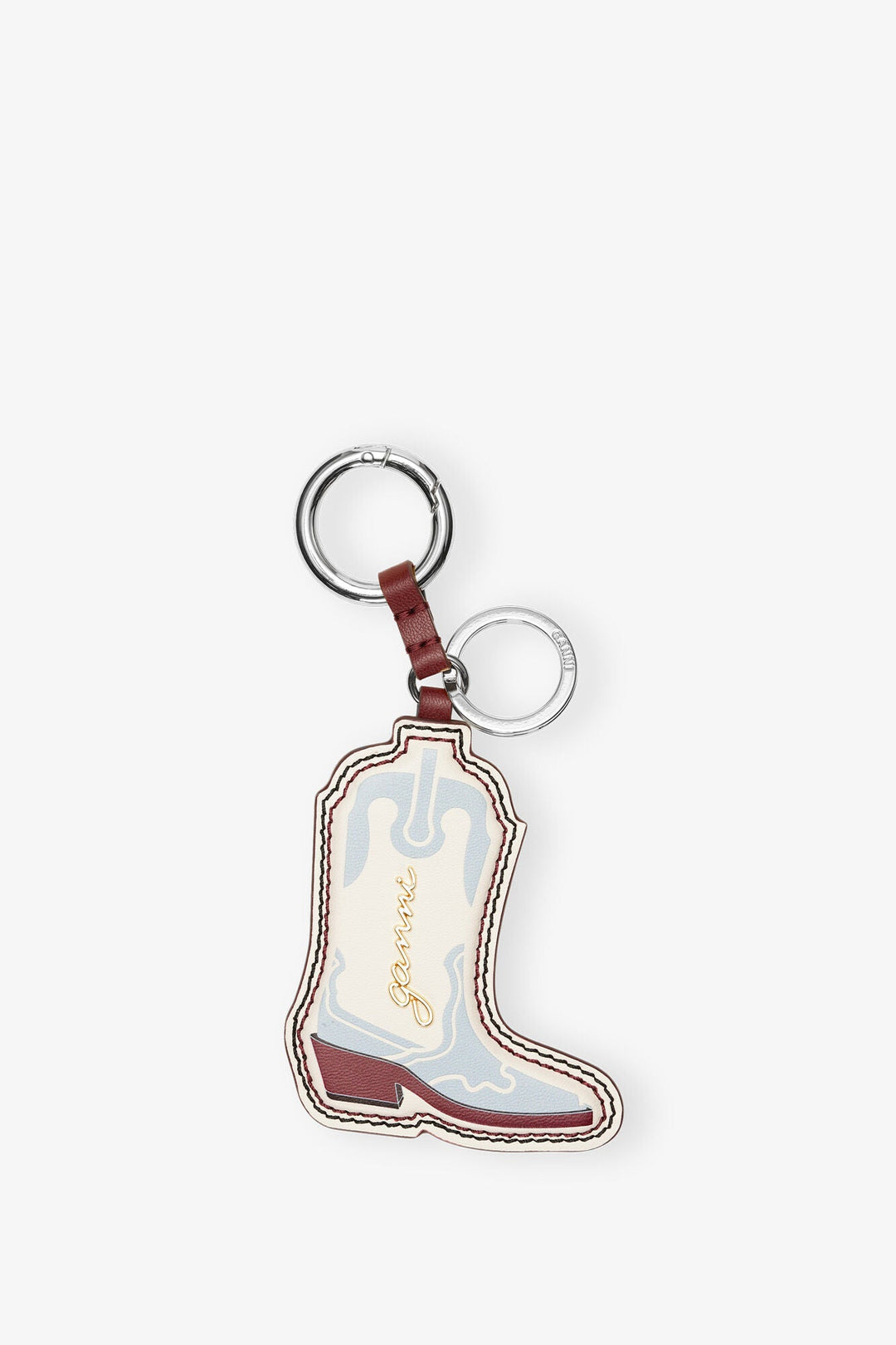 Ganni - Western Boot Keyring in Icy Blue - Kalifornia Jean Bar