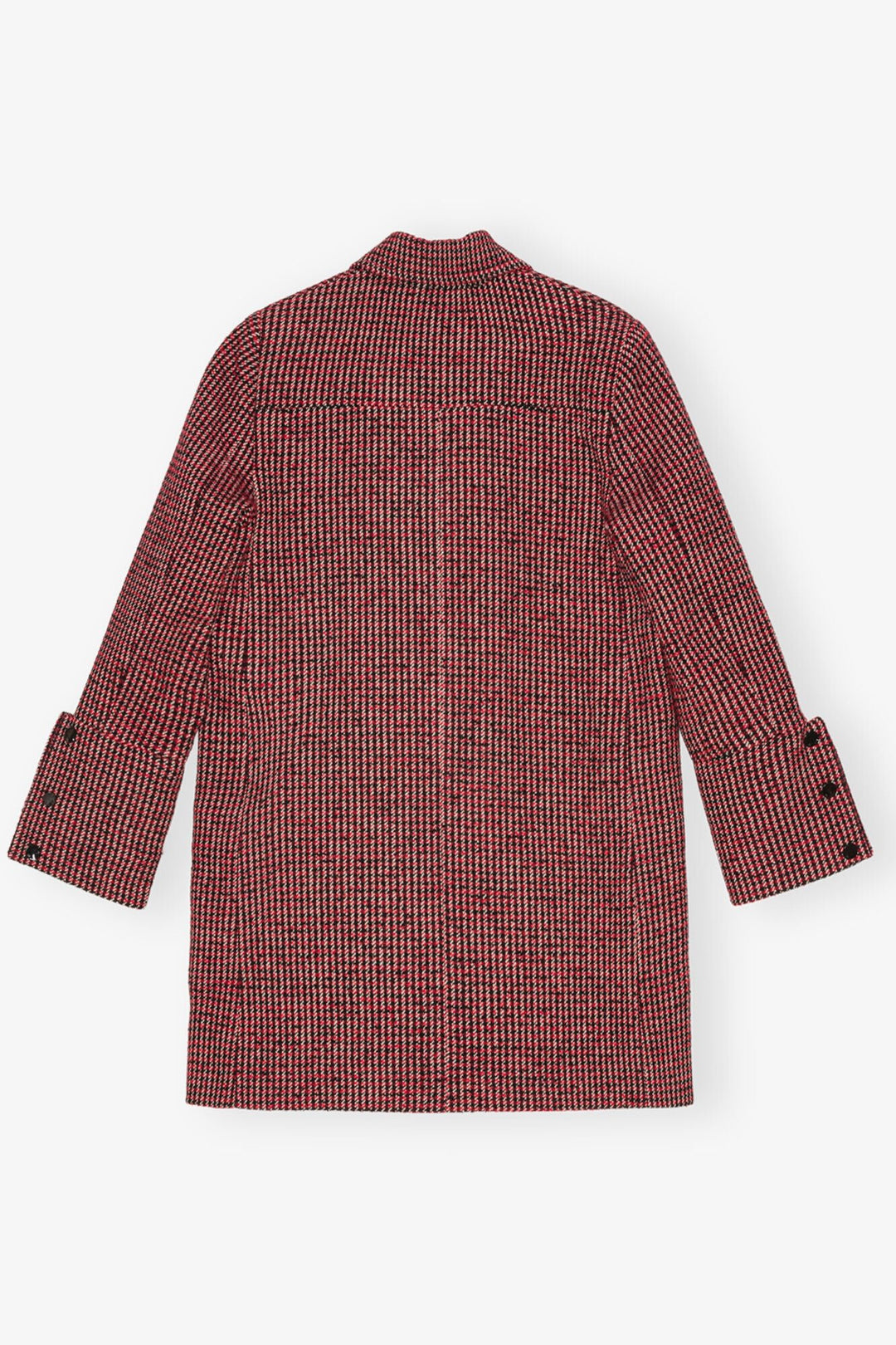 Ganni - Woolen Check Jacket in Racing Red - Kalifornia Jean Bar