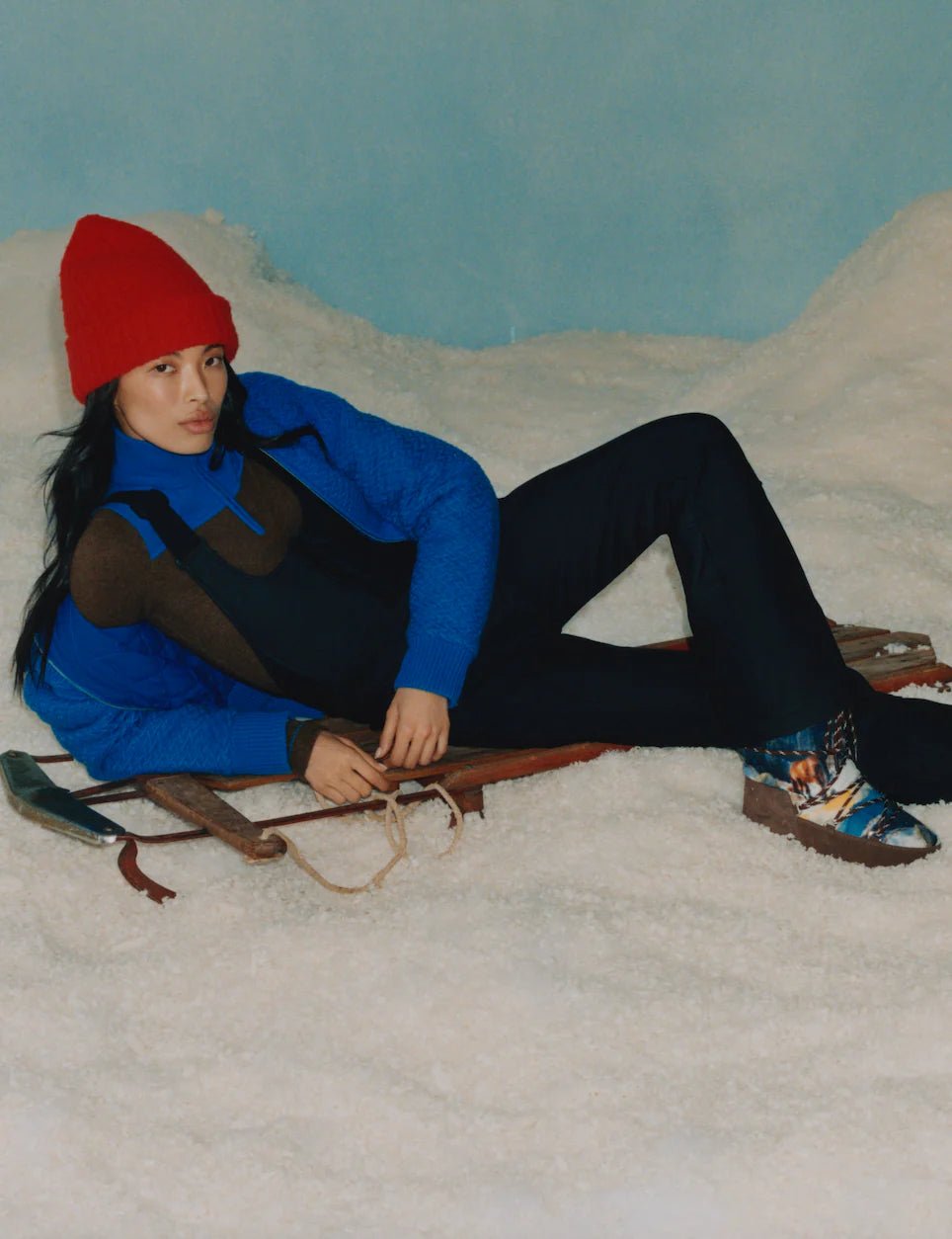 Guest in Residence - Alpine Half Zip Chestnut/Twilight - Kalifornia Jean Bar