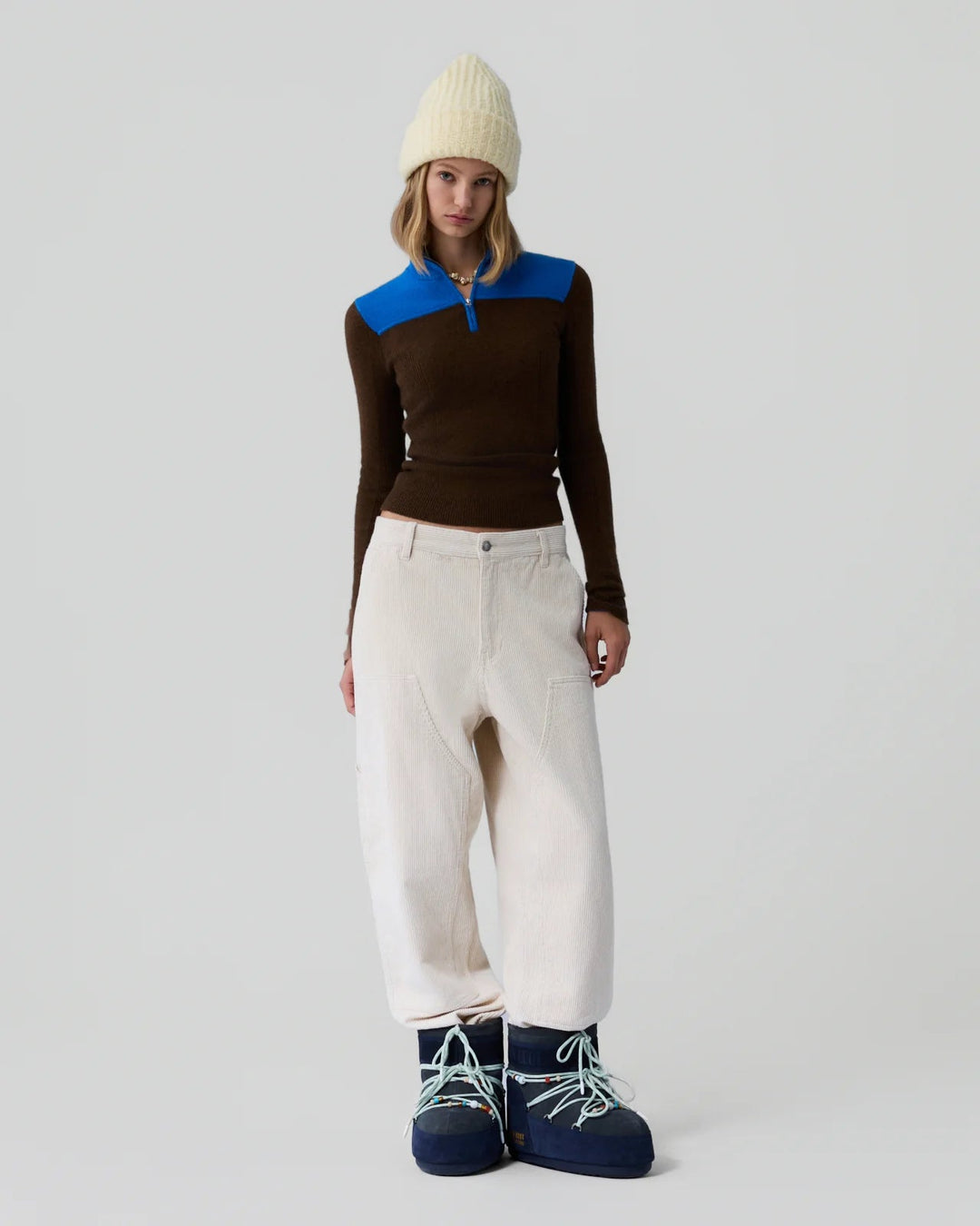 Guest in Residence - Alpine Half Zip Chestnut/Twilight - Kalifornia Jean Bar