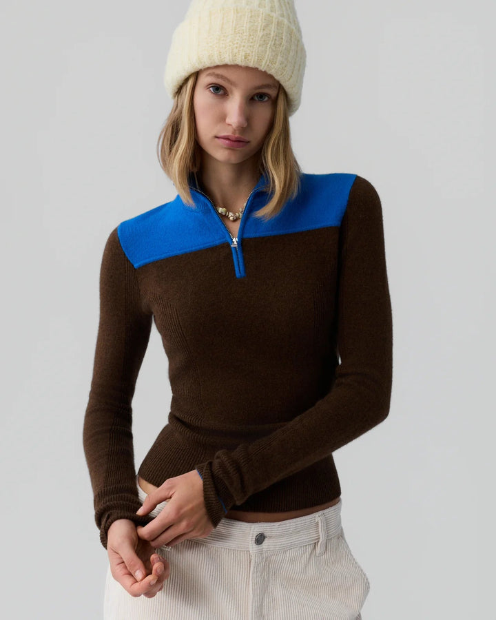 Guest in Residence - Alpine Half Zip Chestnut/Twilight - Kalifornia Jean Bar