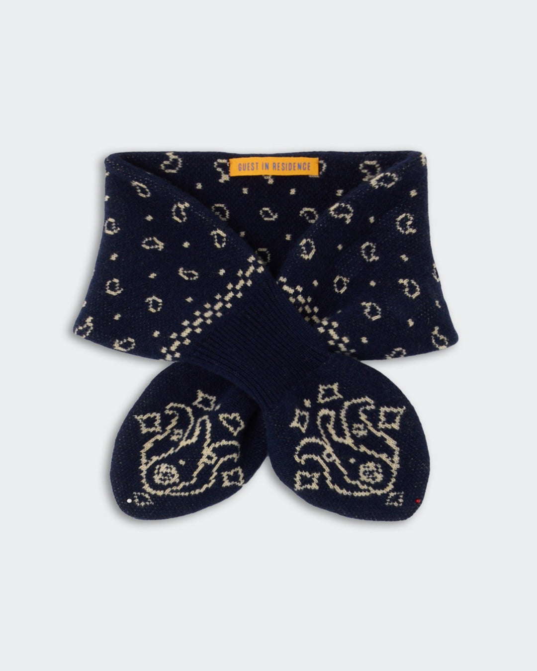 Guest in Residence - Bandana Bowtie Scarf - Midnight/Butter - Kalifornia Jean Bar