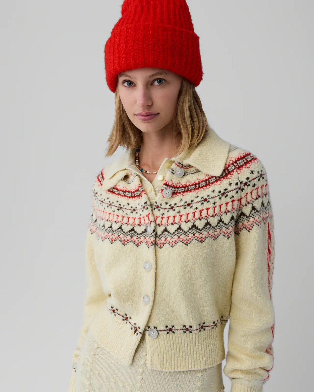 Guest in Residence - Cloud Chalet Cardigan Mist Combo - Kalifornia Jean Bar