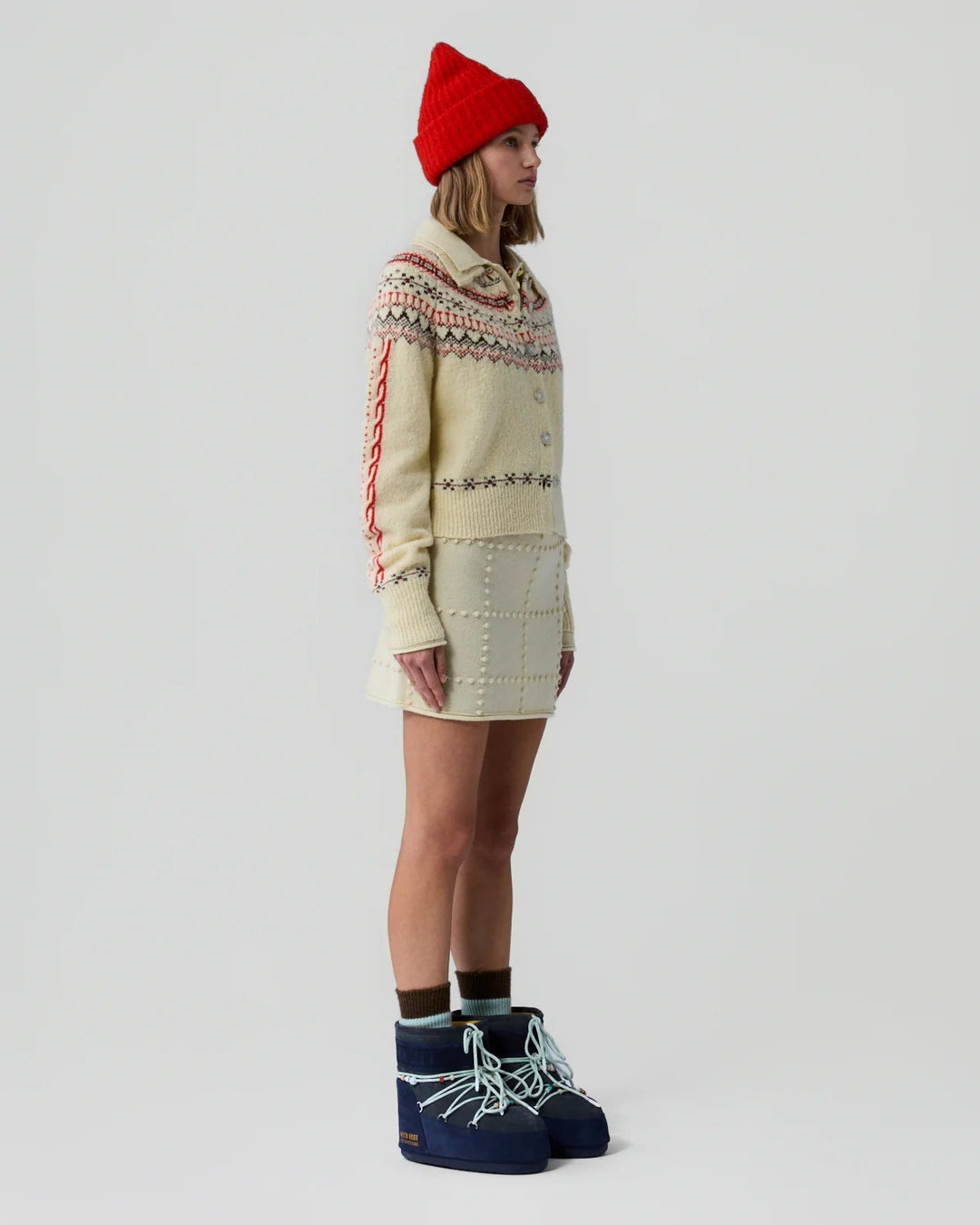 Guest in Residence - Cloud Chalet Cardigan Mist Combo - Kalifornia Jean Bar