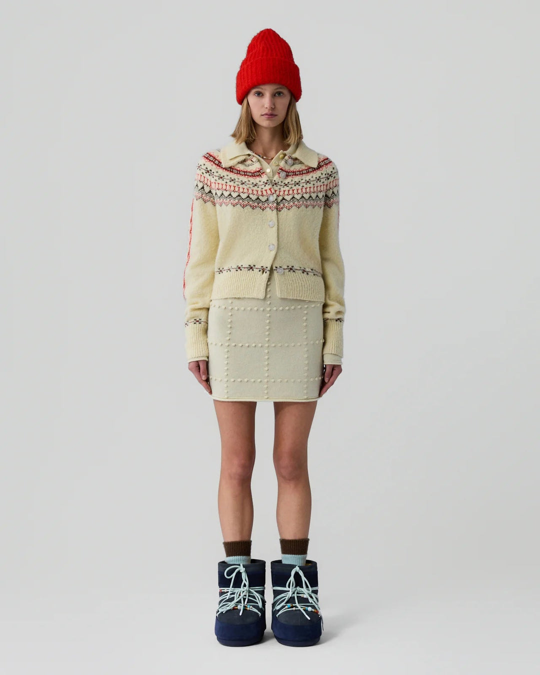 Guest in Residence - Cloud Chalet Cardigan Mist Combo - Kalifornia Jean Bar