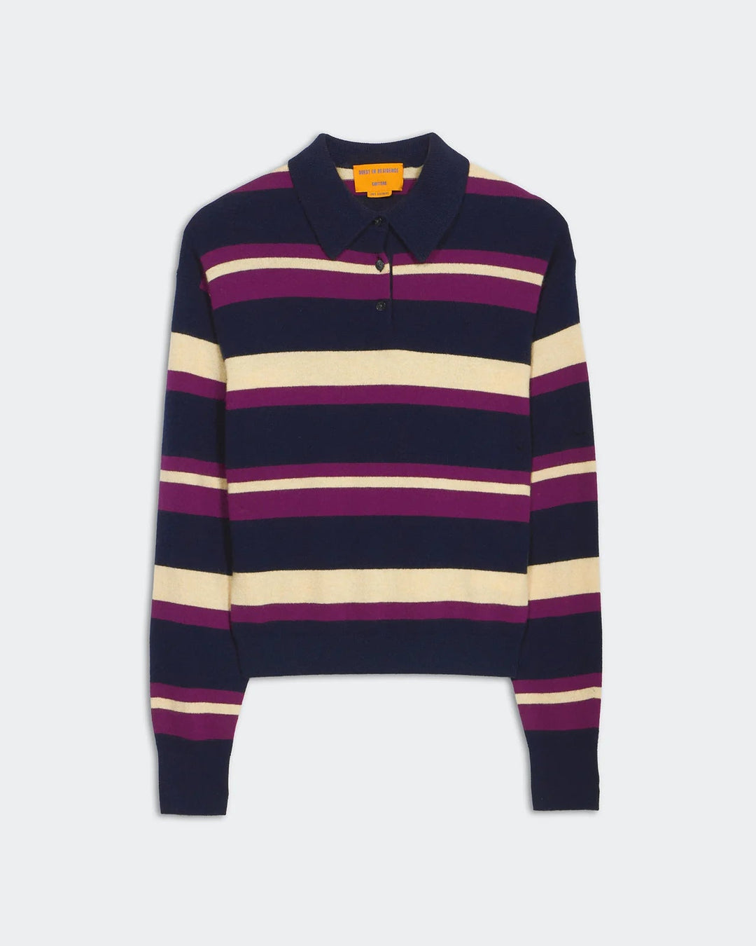 Guest in Residence - Collegiate Stripe Polo in Midnight Combo - Kalifornia Jean Bar