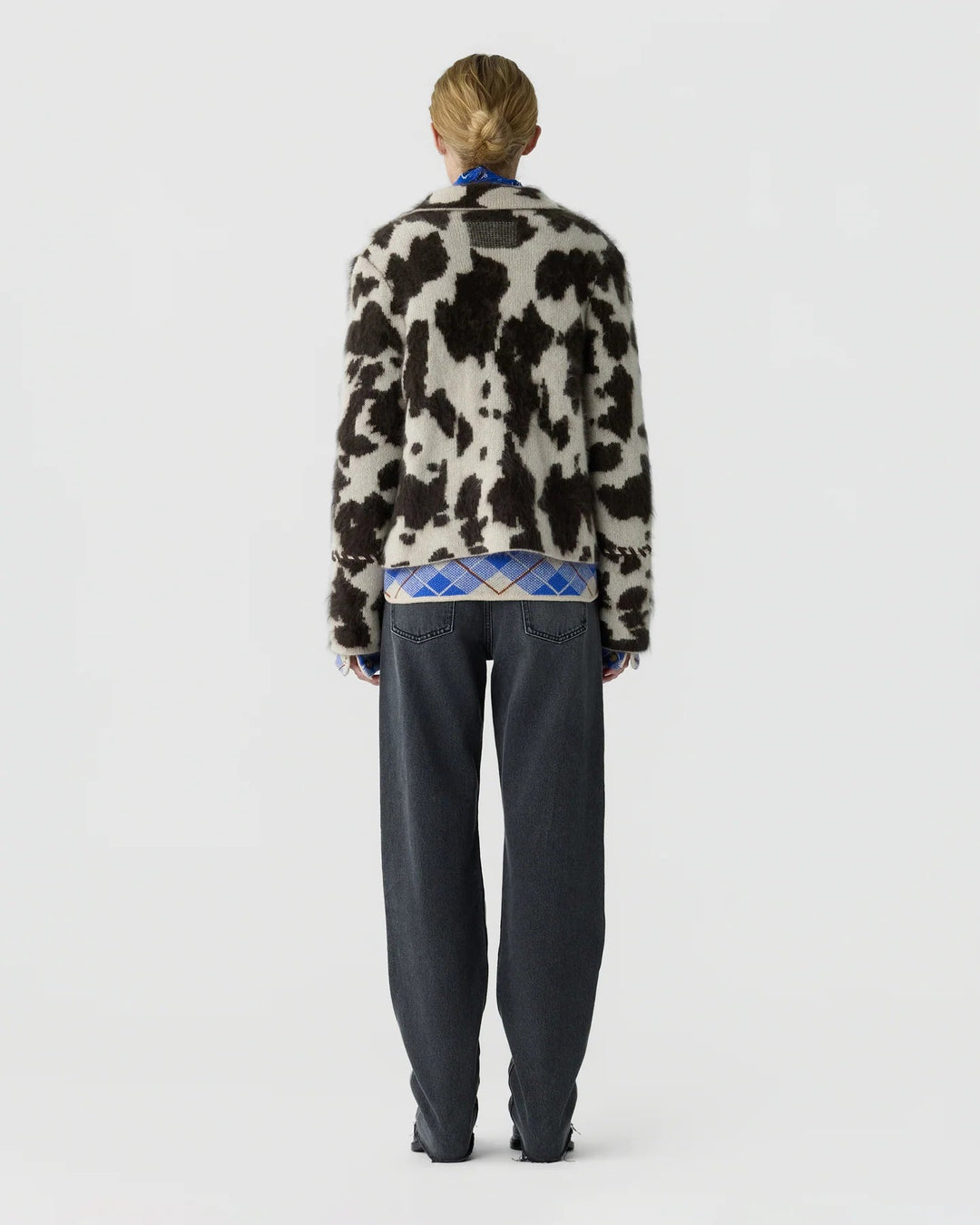 Guest in Residence - Cowhide Grizzly Jacket Oatmeal/Burnt Cocoa - Kalifornia Jean Bar
