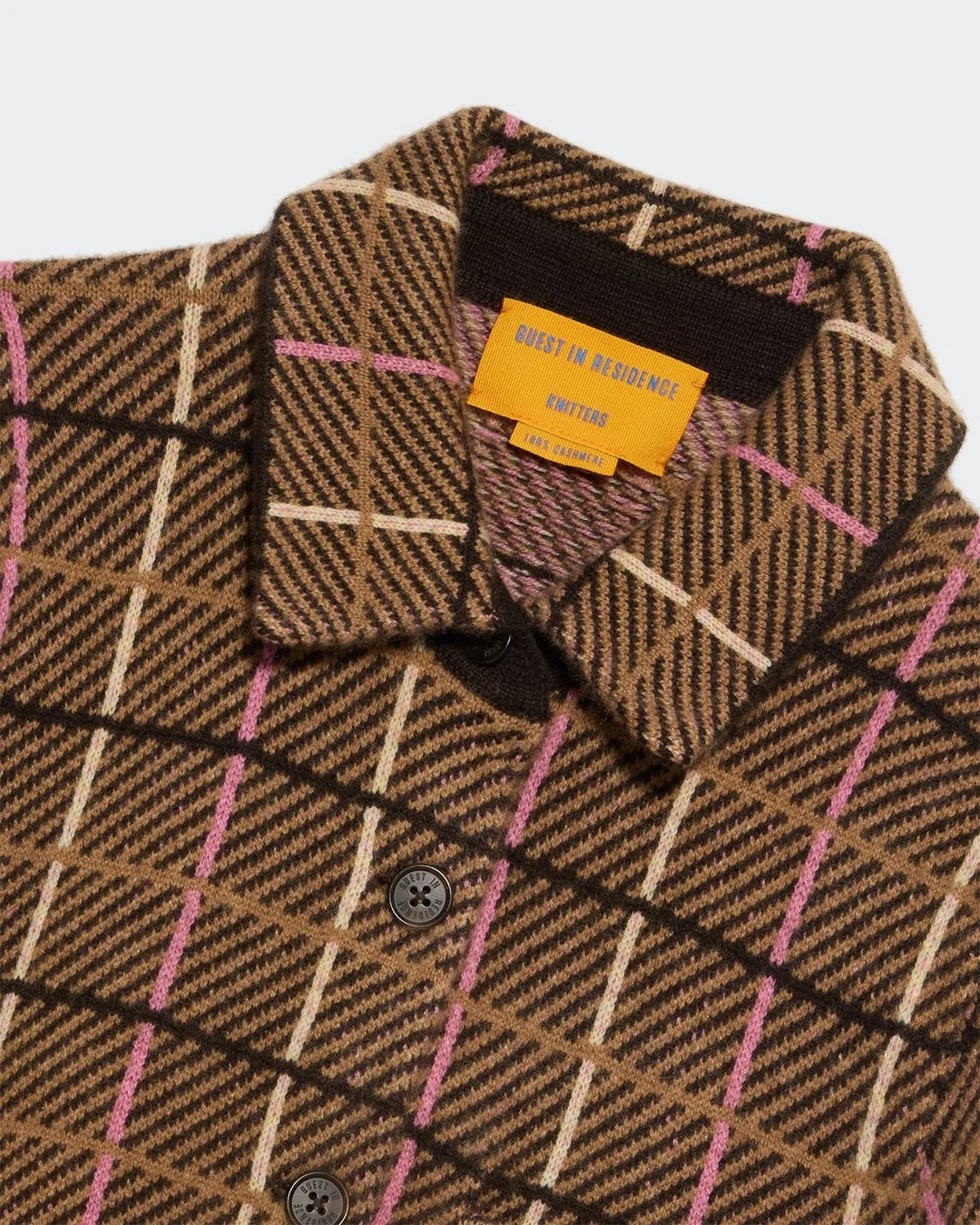 Guest in Residence - Dylan Plaid Shirt in Burnt Cocoa - Kalifornia Jean Bar