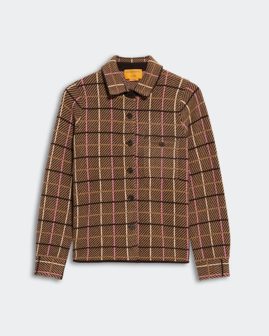 Guest in Residence - Dylan Plaid Shirt in Burnt Cocoa - Kalifornia Jean Bar