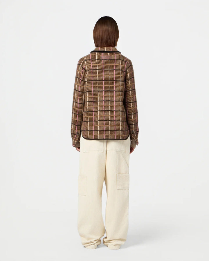 Guest in Residence - Dylan Plaid Shirt in Burnt Cocoa - Kalifornia Jean Bar