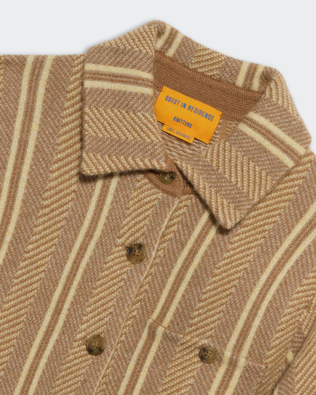Guest in Residence - Dylan Stripe Shirt Almond Combo - Kalifornia Jean Bar