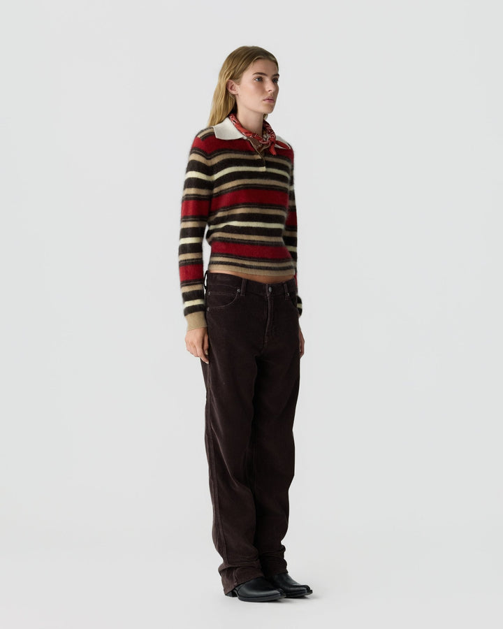 Guest in Residence - Grizzly Cropped Rugby Carmine Combo - Kalifornia Jean Bar
