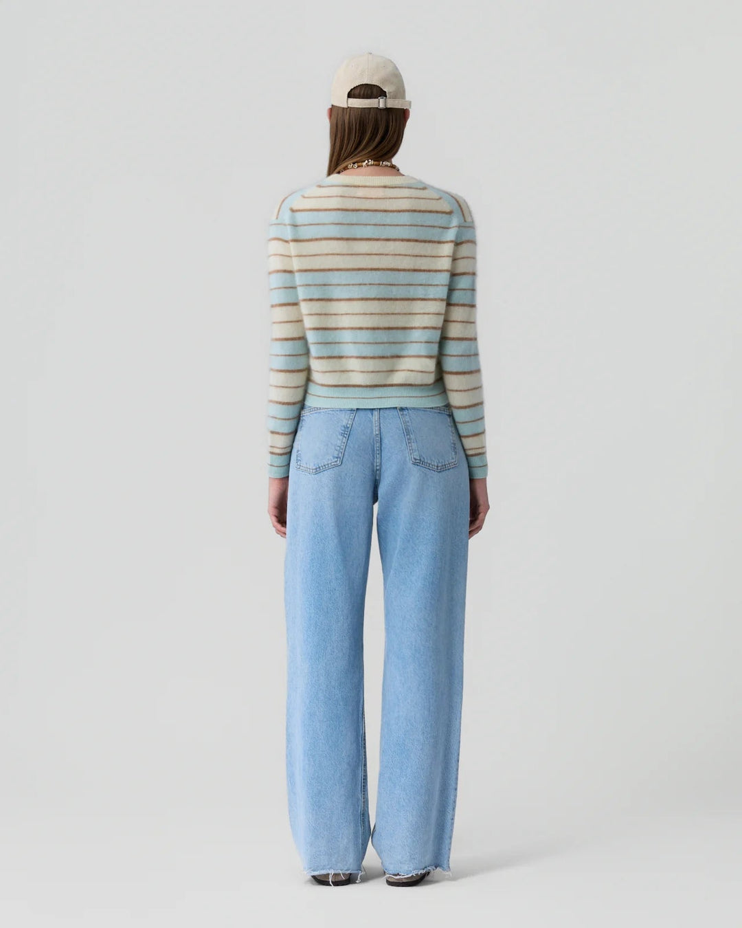 Guest in Residence - Grizzly Stripe Crew Seaglass Combo - Kalifornia Jean Bar