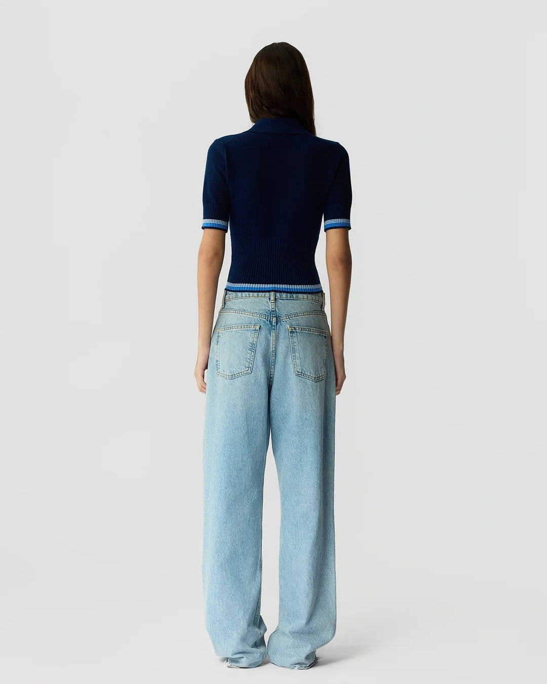 Guest in Residence - Marcella Polo Navy - Kalifornia Jean Bar