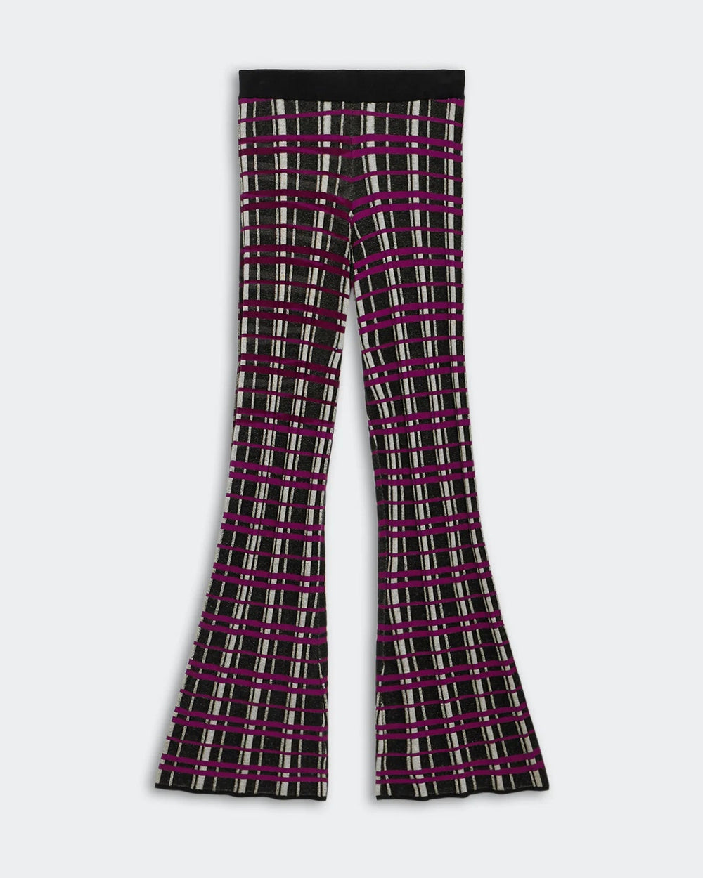 Guest in Residence - Plaid Flare Pant in Black Combo - Kalifornia Jean Bar