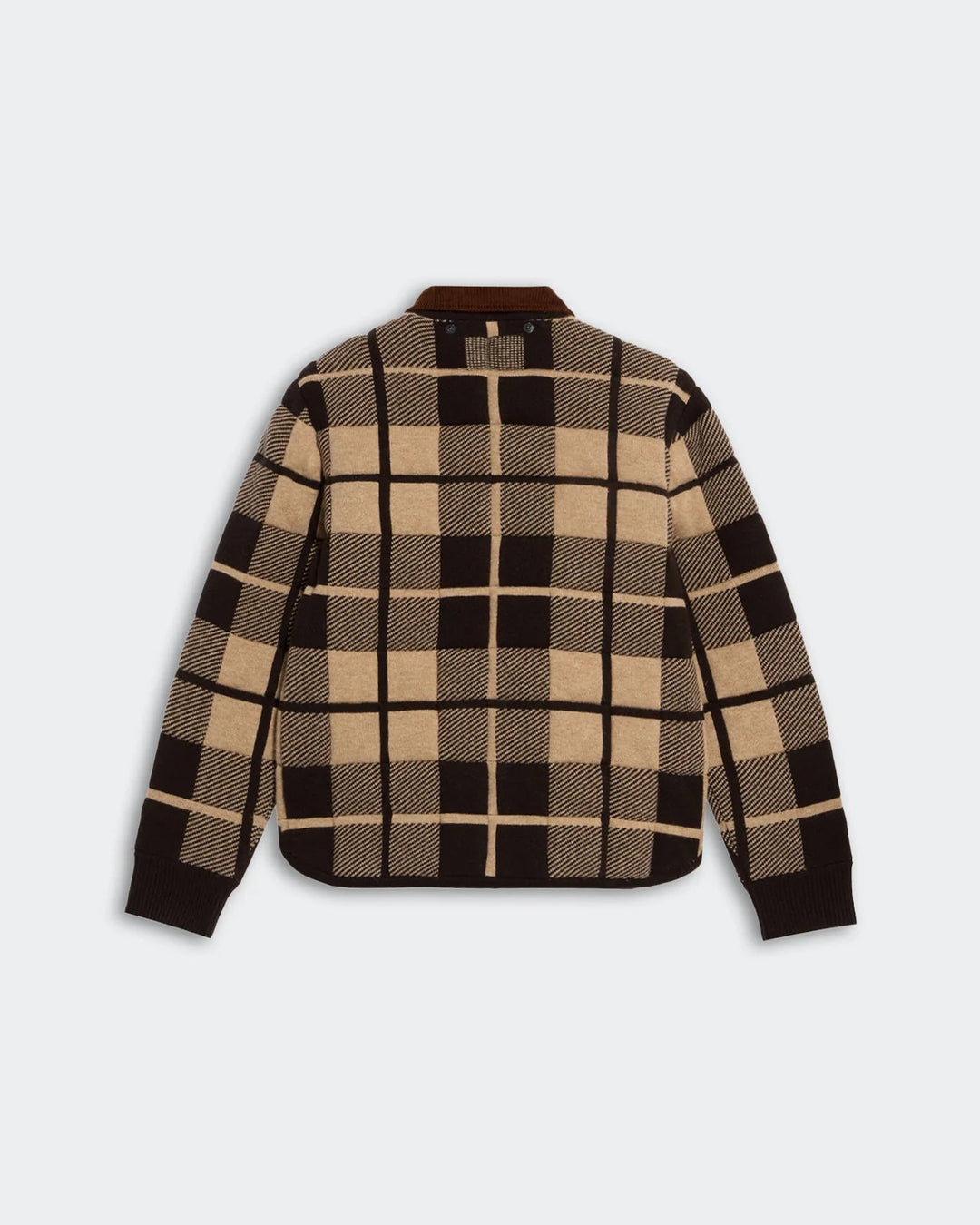 Guest in Residence - Quilted Plaid Liner Jacket in Burnt Cocoa - Kalifornia Jean Bar