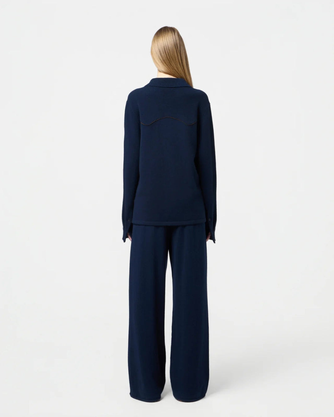 Guest in Residence - Western Button Up Shirt in Midnight - Kalifornia Jean Bar