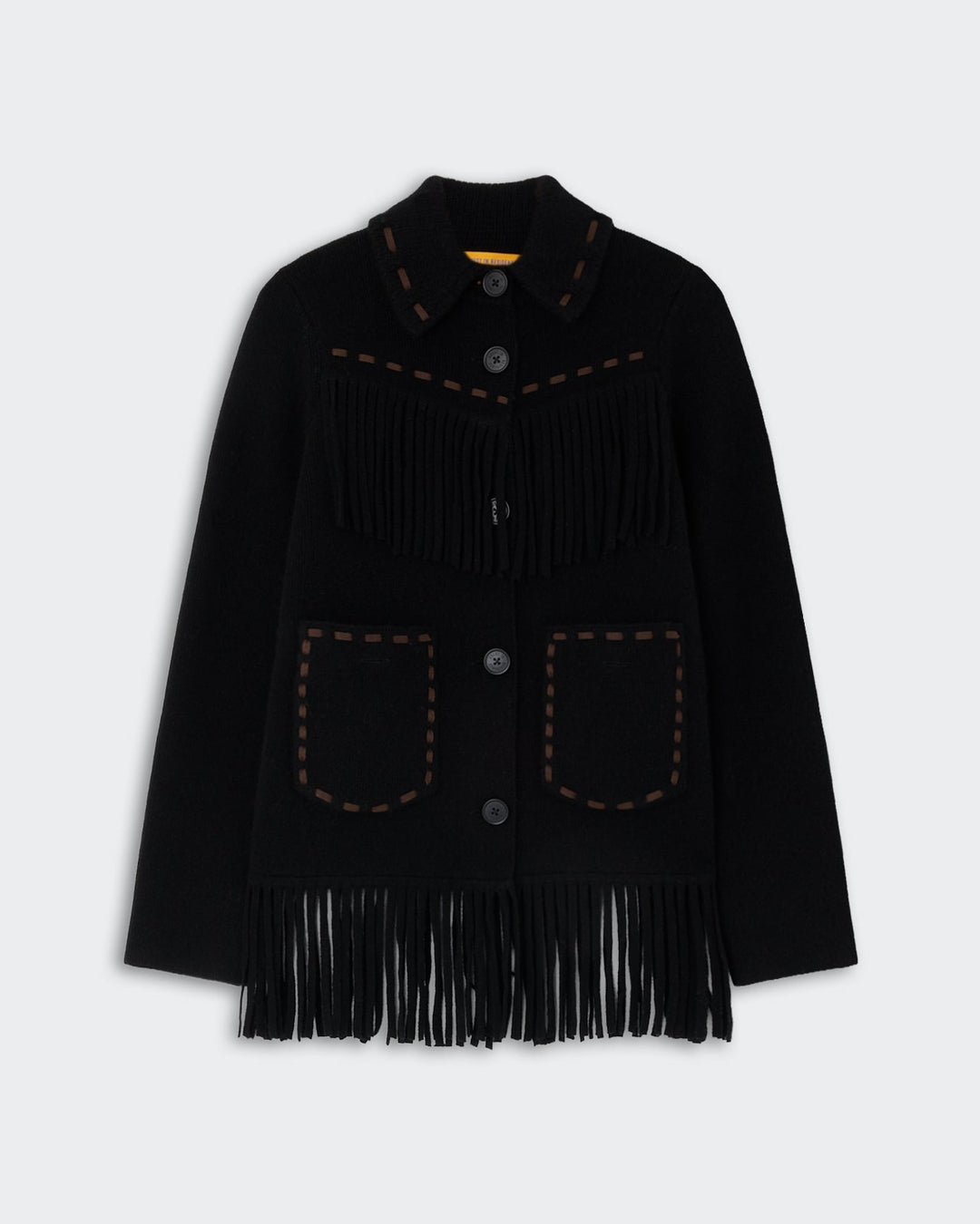 Guest in Residence - Western Fringe Jacket - Black - Kalifornia Jean Bar