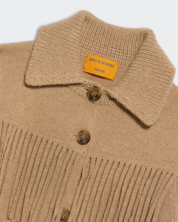 Guest in Residence - Western Fringe Jacket in Dune - Kalifornia Jean Bar