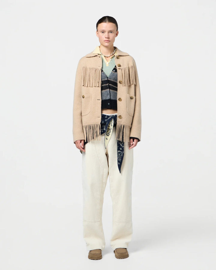 Guest in Residence - Western Fringe Jacket in Dune - Kalifornia Jean Bar