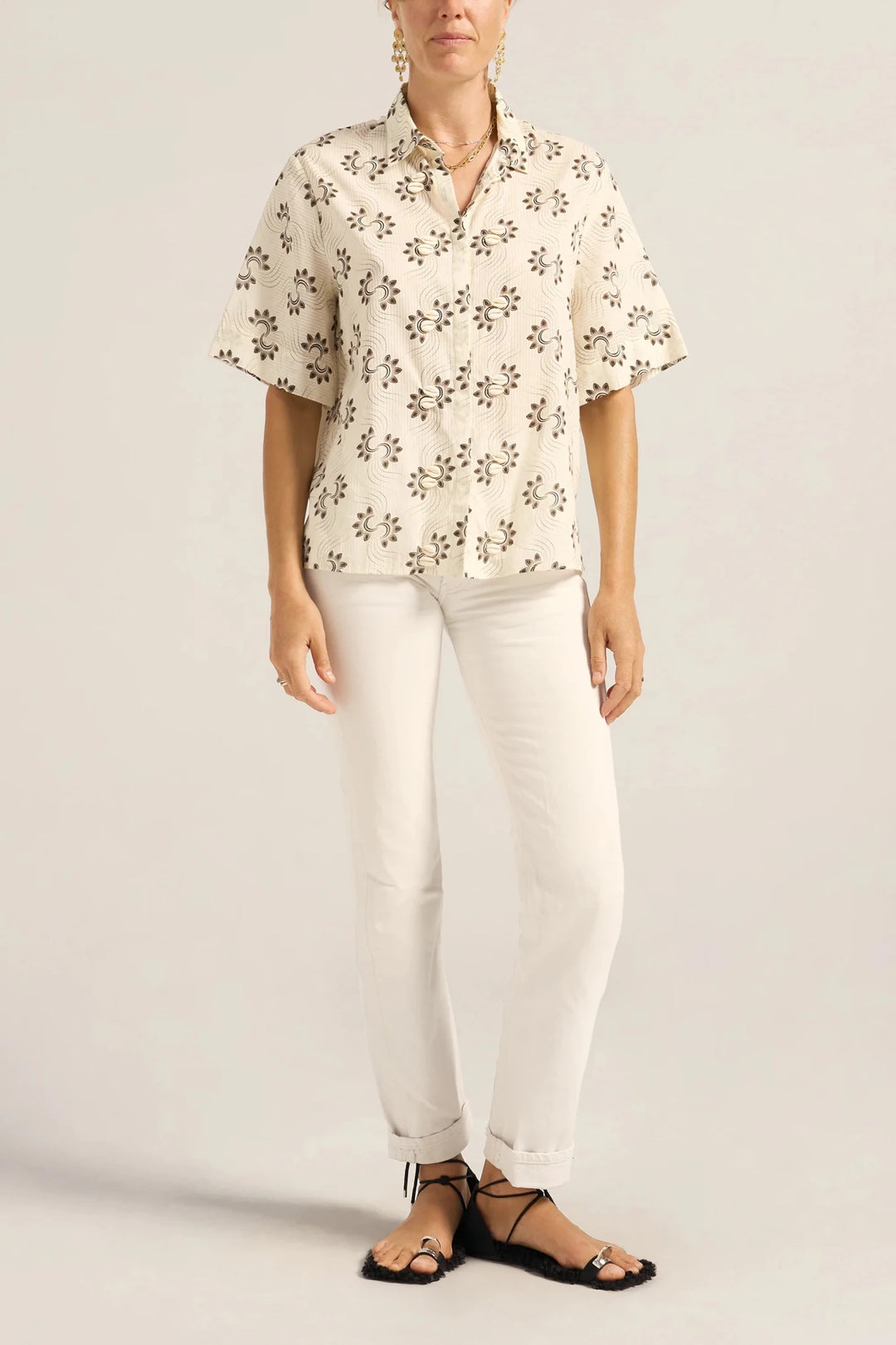 Ilio Nema - Cerbere Shirt in White Voile - Kalifornia Jean Bar