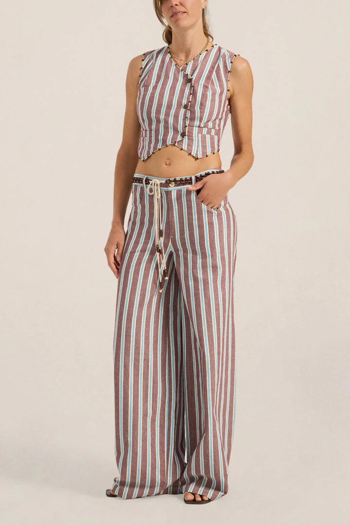 Ilio Nema - Odin Pants in Serifos Stripe - Kalifornia Jean Bar