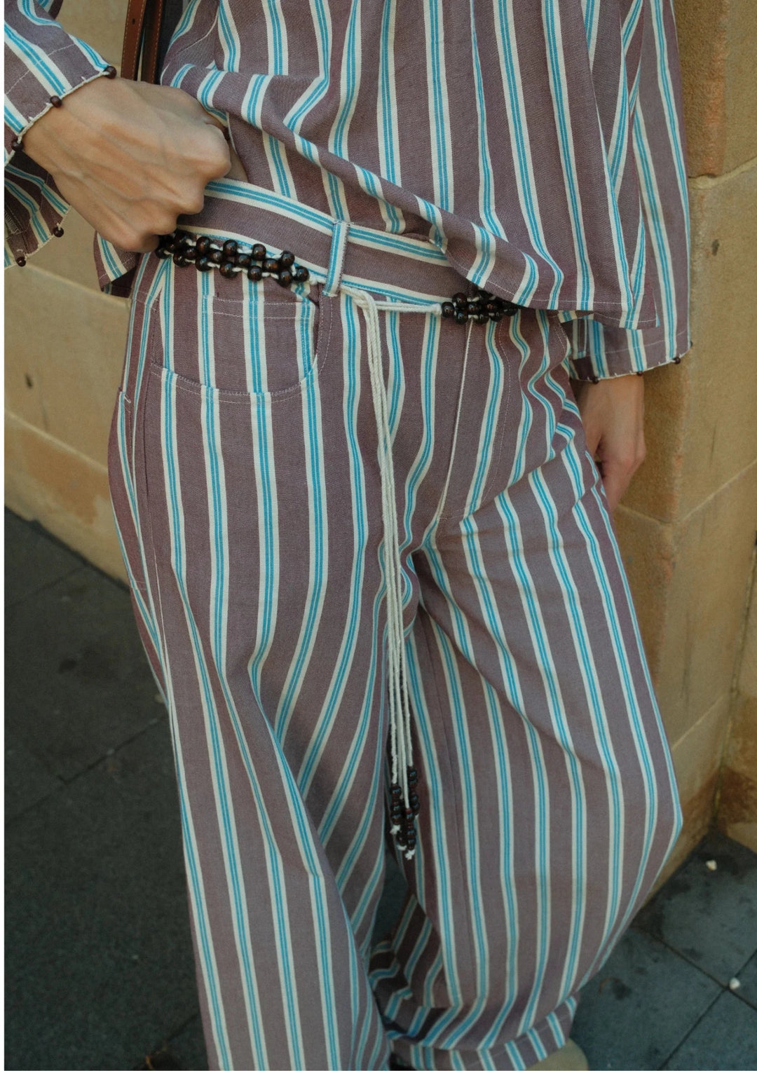 Ilio Nema - Odin Pants in Serifos Stripe - Kalifornia Jean Bar