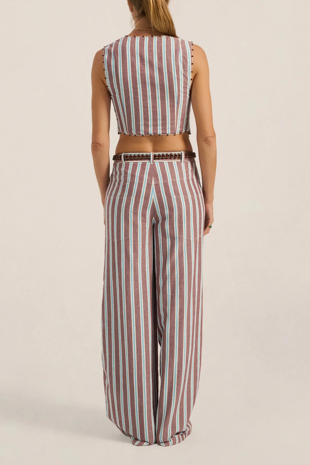 Ilio Nema - Odin Pants in Serifos Stripe - Kalifornia Jean Bar