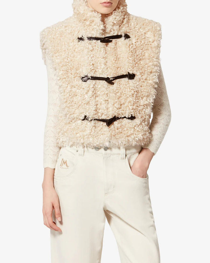 Isabel Marant - Alisa Vest Jacket Ecru - Kalifornia Jean Bar