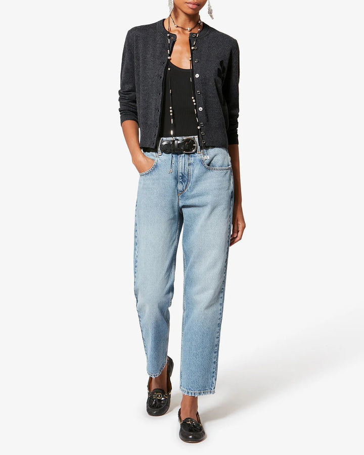 Isabel Marant - Anthracite Black Lona Cardigan - Kalifornia Jean Bar