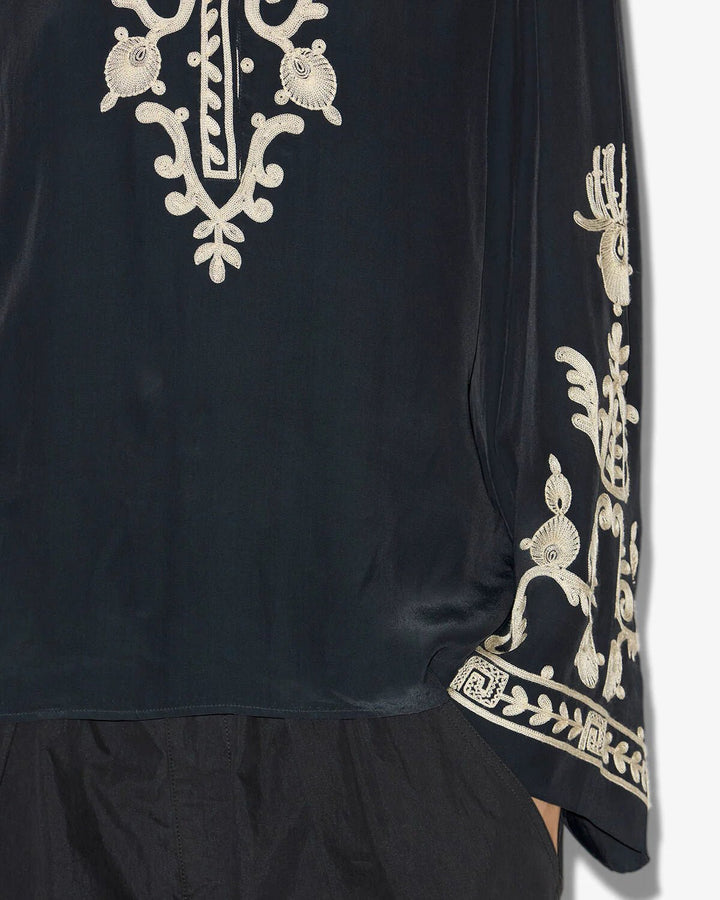 Isabel Marant - Black Falonne Top - Kalifornia Jean Bar