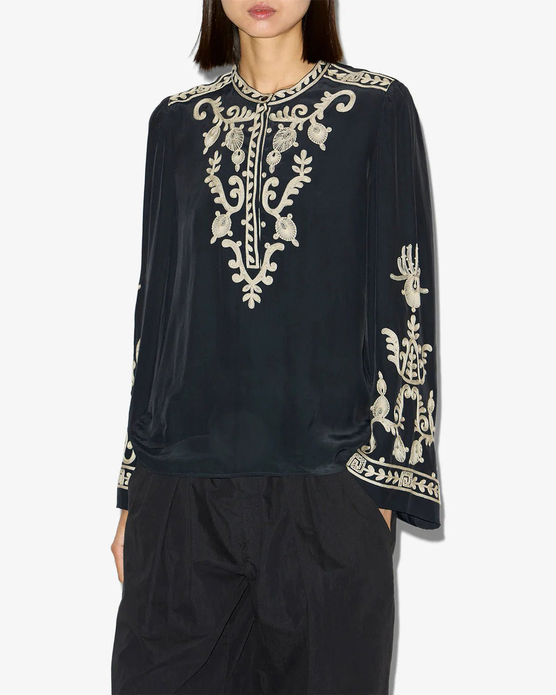 Isabel Marant - Black Falonne Top - Kalifornia Jean Bar