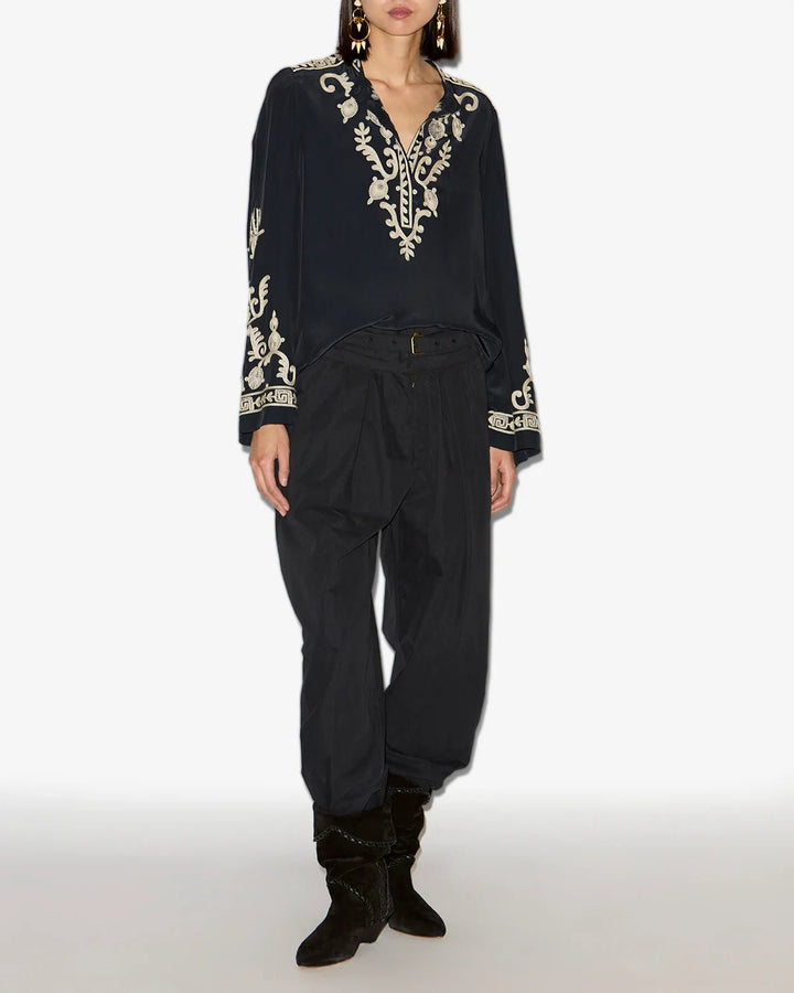 Isabel Marant - Black Falonne Top - Kalifornia Jean Bar