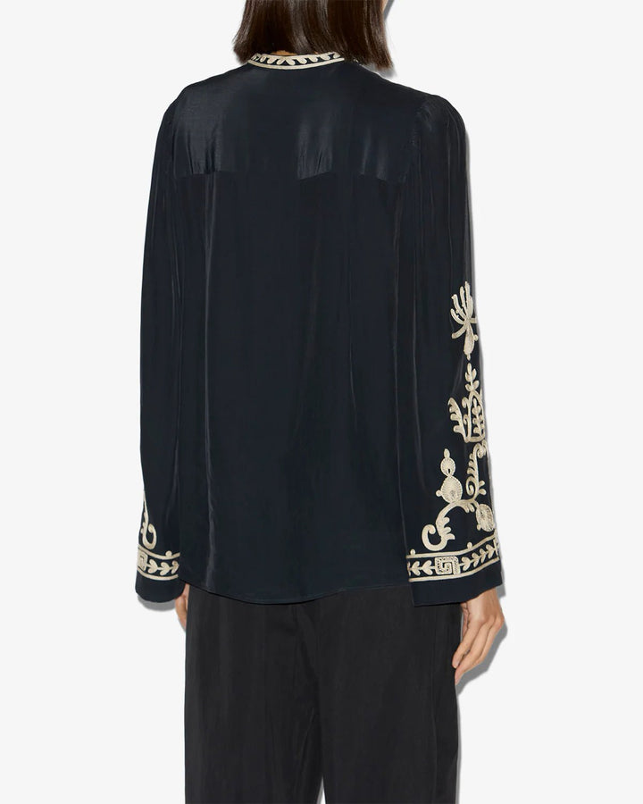 Isabel Marant - Black Falonne Top - Kalifornia Jean Bar