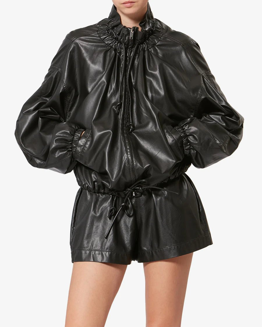 Isabel Marant - Black Neela Faux Leather Jacket - Kalifornia Jean Bar
