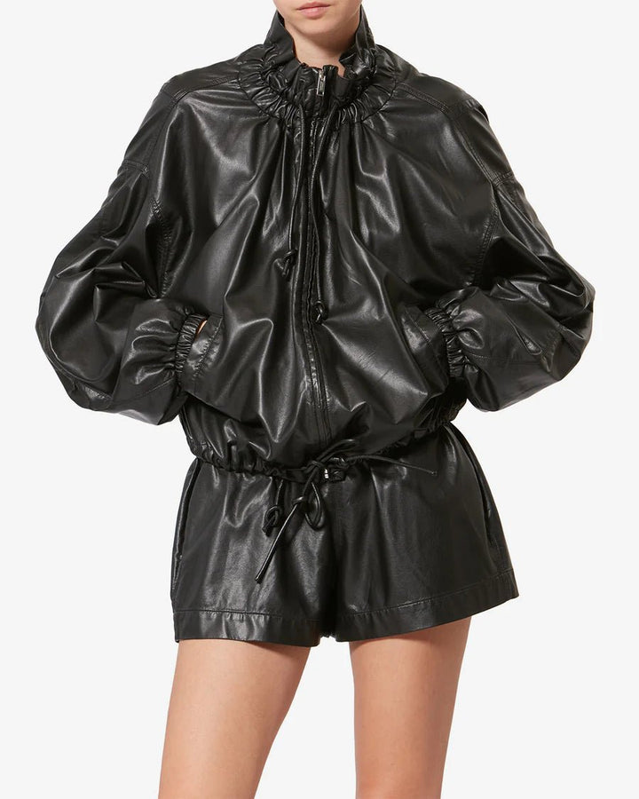 Isabel Marant - Black Neela Faux Leather Jacket - Kalifornia Jean Bar